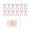 Pink, variant on FeiBiQiuBi 12 Pcs Christmas Bow Decorations, 10" Christmas Tree Velvet Bow With 27ft Pearl Chain, Christmas Hanging Ornament for Wreath and Mantel Display Holiday Birthday Party Indoor Outdoor Decor