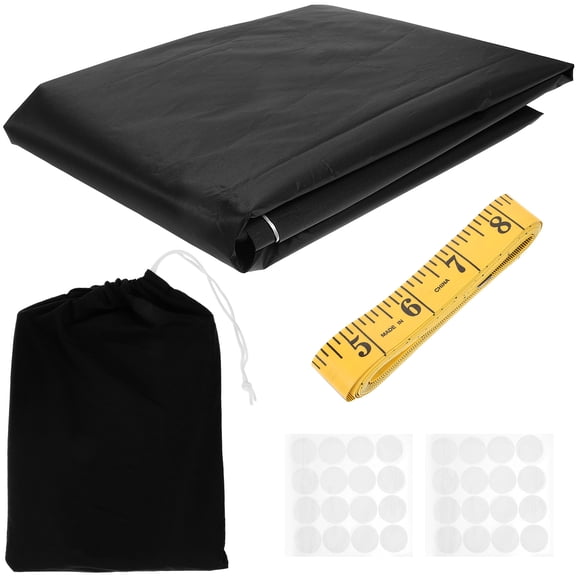 Worgeous Blinds Blackout Blackout Shades for Windows Black Cloth 1 Set 118x57in