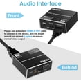 thumbnail image 2 of HDMI ARC to Optical Audio Adapter, NEWCARE 4K@60Hz H DMI Audio Splitter Converter, HDMI to Optical Toslink SPDIF+3.5mm Jack AUX Audio Out, Metal HDMI Audio Extractor Support Blue-Ray Play Soundbar, 2 of 7