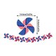 thumbnail image 3 of Guirnalda patriótica | Guirnalda de tela con la bandera estadounidense para la decoración del Día de la Independencia | Artículos para fiestas del 4 de julio, 3 of 5
