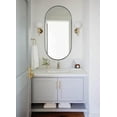 thumbnail image 4 of TEHOME 20x40" Gold Metal Framed Oval Capsule Bathroom Mirror, 4 of 7