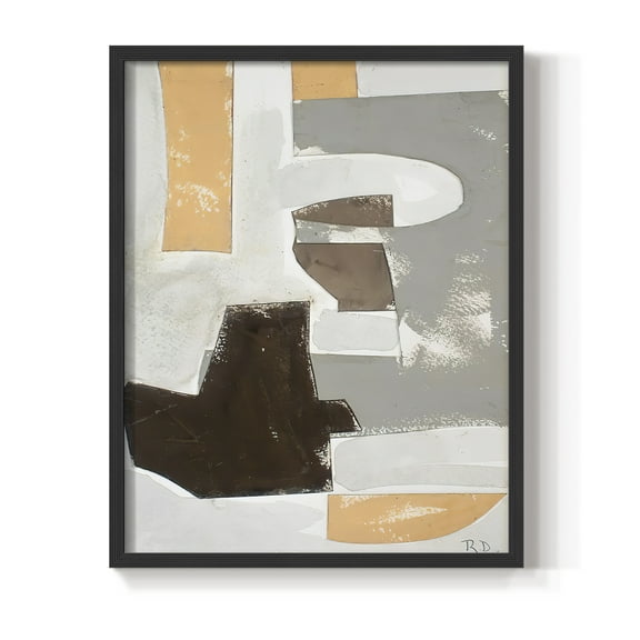 Andalusian Forms III Framed Print in Black Solid Wood Framed Print No Nail Hanging