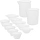 thumbnail image 3 of 1 juego de tazas medidoras para bricolaje, kit de herramientas para fundición de resina epoxi, tazas mezcladoras de silicona, tazas mezcladoras de resina, 3 of 6