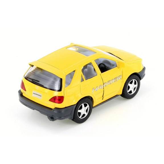 Toyota Harrier, Yellow - Kinsmart 4008D - 4" Scale Diecast Model Car