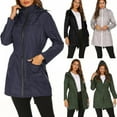 thumbnail image 3 of Imperméable Léger pour Femmes avec Capuche Veste de Randonnée en Plein Air, 3 of 4