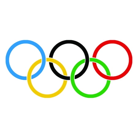 Small Olympic Ring Temporary Tattoos (10-pack)