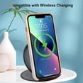 thumbnail image 7 of Case Compatible with iPhone 13 Case Crystal Clear Transparent Design Back Bumper Shockproof Slim Fit Soft TPU Silicone Protective Phone Case Cover for iPhone 13, Purple, 7 of 7