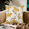 thumbnail image 2 of Unique Bargains Set of 2 Floral Embroidered Throw Pillow Covers Flower-1 18" x 18", 2 of 6