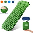 thumbnail image 1 of Inflatable Sleeping Pad,Self-Inflating Camping Mat- Ultralight Compact Waterproof Foldable TPU Air Mattress Pads for Backpacking,Travel,Hiking,Tent,Beach,Outdoor + Eye Mask & Carry Bag, 1 of 8