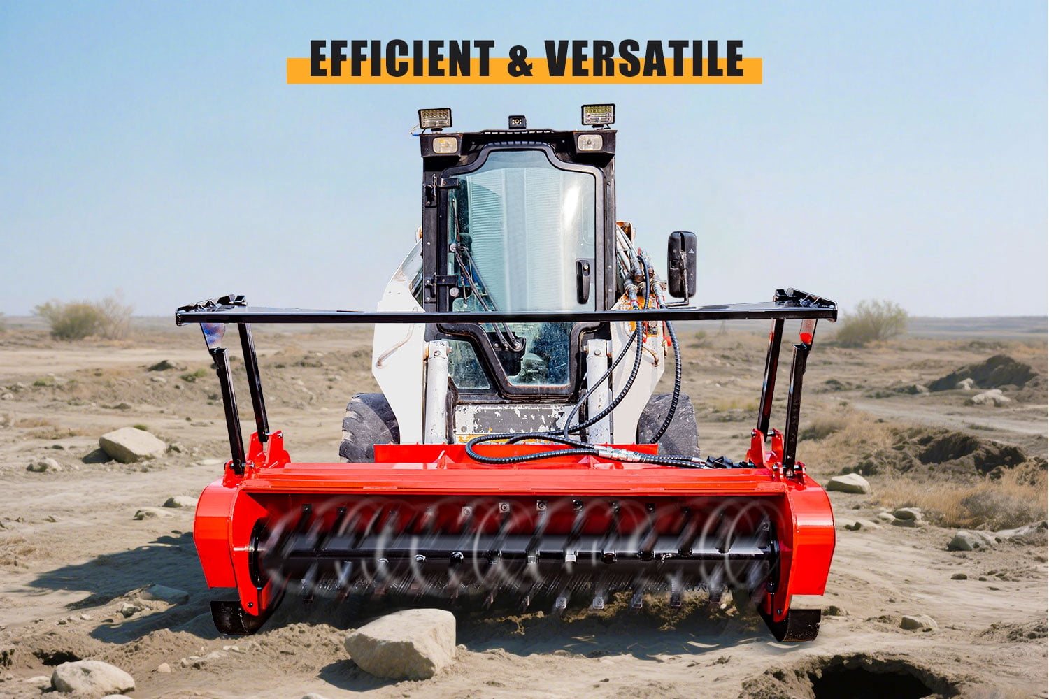 High Efficiency 60 inch Forestry Mulcher Attachment Garden Mulcher for Bobcat Skid Steer Loader