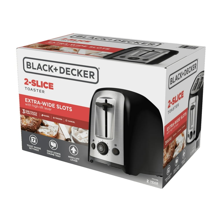 REVIEW BLACK+DECKER 4-Slice Toaster with Extra-Wide Slots TR1478BD Walmart  $24 