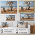 thumbnail image 4 of Designart "Scenic Beach Chairs II" Nautical & Beach Floater Framed Canvas Wall Art, 4 of 7