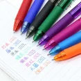thumbnail image 4 of Juego de bolígrafos de gel borrables mágicos de 0,7 mm, 8 colores, varillas de recarga borrables, tinta de gel, bolígrafos retráctiles, varillas de mango lavables, 4 of 5
