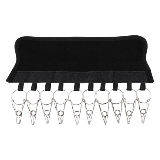 Pince à Documents en Acier Inoxydable 304 - Noir, 30,5*19 cm, Solution de Rangement de Bureau de Haute Qualité