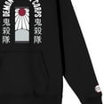 thumbnail image 3 of Demon Slayer Corps Tanjiro Earring Long Sleeve Black Adult Hooded Sweatshirt-Medium, 3 of 5