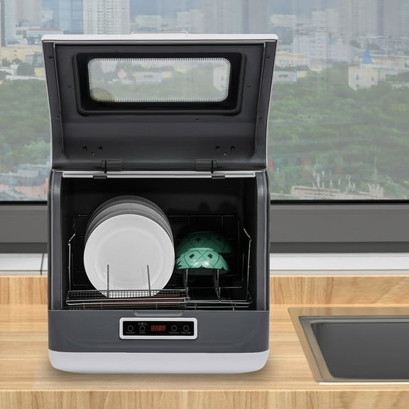 Countertop Dishwasher, Portable Countertop Dishwasher, Mini Dishwasher for Small Households, Apartments, Boats, and Campers/ RVS with Limited Space