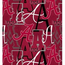 Official Licensed NCAA University of Alabama Letters Fabric by the Yard