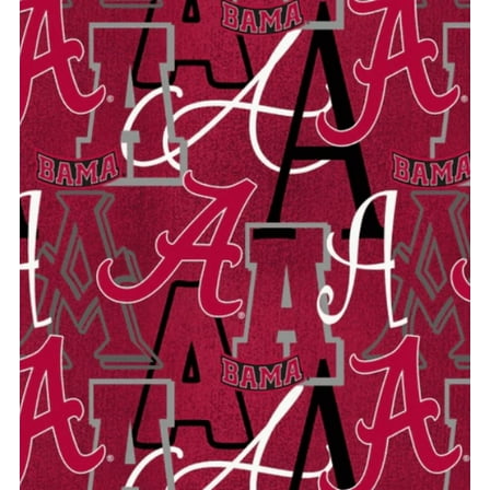 Official Licensed NCAA University of Alabama Letters Fabric by the Yard