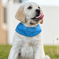 thumbnail image 4 of Pet Dog Summer Cooling Apparel, Cooling Bandana for Dogs, Cooling Neck Wraps for Summer Heat, Dog Bandana, Neck Cooling Wraps, Blue Mesh Dog Cooling Neck Wrap(L), 4 of 5