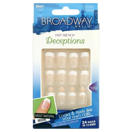 Kiss Products Broadway Nails Deceptions Nails, 24 ea