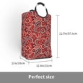 thumbnail image 2 of Cauagu Vintage Red Paisley Print Hamper Basket Bin,Extra Large Dirty Clothes Hamper 50L Laundry Baskets with Handles Laundry Hampers for Bedroom/Living Room/Bathroom, 2 of 5