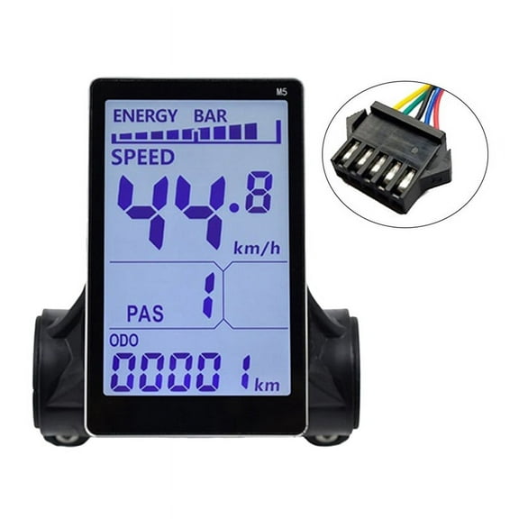 M5 Electric Bike LCD Display Meter 24V 36V 48V 60V E Scooter Panel Screen for Mountain Bike(SM 5PIN)