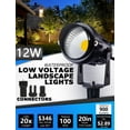 thumbnail image 2 of Luces LED para jardín SUNVIE 12W 900 lm blanco cálido, paquete de 10, 2 of 7