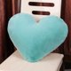 thumbnail image 1 of Zhuge Almohada decorativa con forma de corazón y relleno de piel sintética de conejo suave para niños, niñas, amigos y San Valentín (40,6 x 50,8 cm, azul claro), 1 of 2