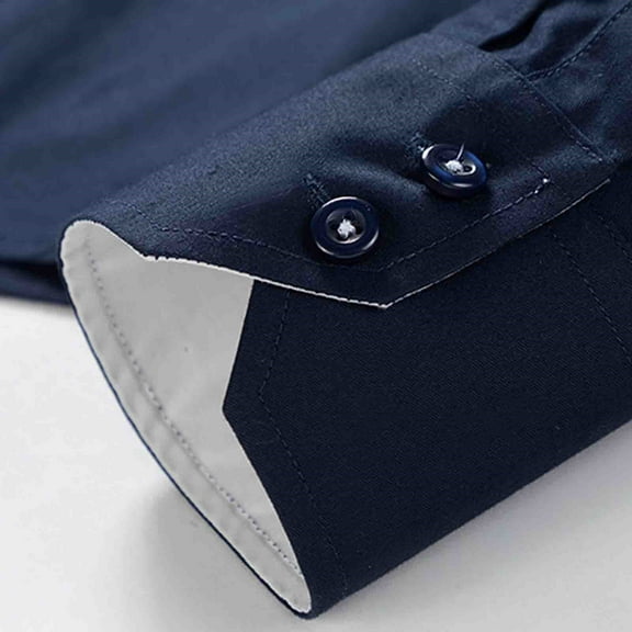 Gubotare Mens Dress Shirts Mens Button Up Shirts Long Sleeve Linen Beach Casual Cotton Summer Lightweight Tops,Dark Blue 3XL