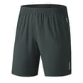 thumbnail image 3 of Male Summer Sport Short Quick Drying Short Reflective Marker Drawstring Loose Short Zipper Pocket Short Mens Shorts with Pocket, 3 of 5