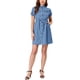 thumbnail image 2 of INSPIRE CHIC Vestido Casual de Verano para Mujer con Botones Cortos de Manga XS Azul-1, 2 of 7