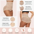 thumbnail image 3 of MISS COCOLI Tummy Control Shapewear Panties for Women High Waisted Body Shaper Underwear Girdle Panty, 3 of 6