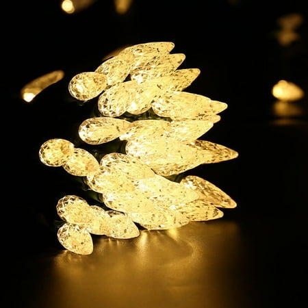 diamond strawberry led christmas light string 33ft 100 led bulbs