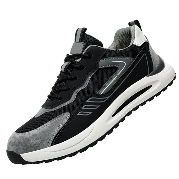 Safety Trainers Men Steel Toe Cap Trainers Breathable Work Trainers Comfortable Work Industrial Sneakers