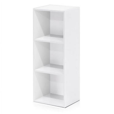 3-Tier Open Shelf Bookcase, White