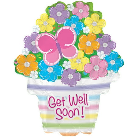 Get Well Soon Mylar Balloon, each - Walmart.com