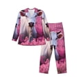 thumbnail image 1 of Fotbe Flower Field Cow Pijama de Hombre con Estampado de Manga Larga, Conjunto de 2 Piezas, Ropa de Dormir Suave y Cómoda con Bolsillos-XX-Large, 1 of 7