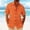 Orange, variant on Fnnxeal Men Button Down Shirt Summer Hawaiian Collared Casual Beach Short Sleeve Khaki Shirts for Men Size 2XL
