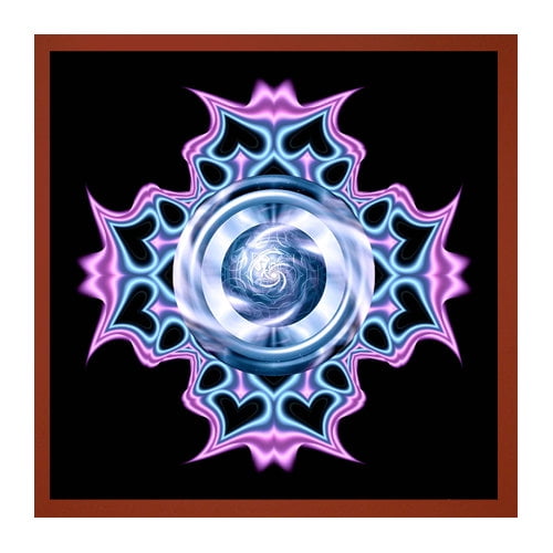 Wallhogs Xzendor7 Warped Hearts Metallic Wall Mural