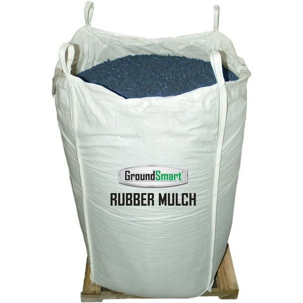 GroundSmart™ Blue Rubber Mulch 38.5 cu ft super sack