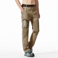 thumbnail image 5 of Pantalones secos rápidos desmontables de verano para hombre, pantalones cortos elásticos transpirables para exteriores, senderismo, pesca, escalada, pantalones deportivos informales, 5 of 5
