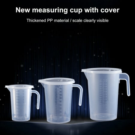 

500ml/1000ml/2000ml Heat-resistant Measuring Cup Strong Toughness Plastic Clear Scale Portable Measuring Jug for Daily Use