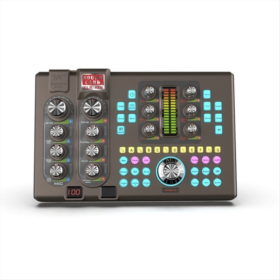SK80 Sound Card Bluetooth Stereo Five-Channel Audio Sound Card with Singing Sound Card for Outdoor Live Broadcast