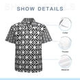 thumbnail image 7 of High Quality Hawaiian Shirts for Men Short Sleeve Aloha Beach Shirt Floral Summer Casual Button Down Shirts Blouses JXI39B, 7 of 7