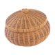 thumbnail image 1 of Cesta con forma de calabaza, cesta multiusos con tapa, decoración, cesta para guardar comida de picnic para cafeterías y oficinas, 1 of 9
