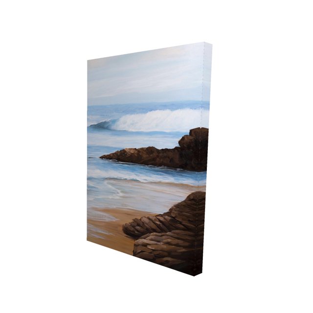 Rocks and seaside - Toile 24"x36 Pouces - Impression à la Demande