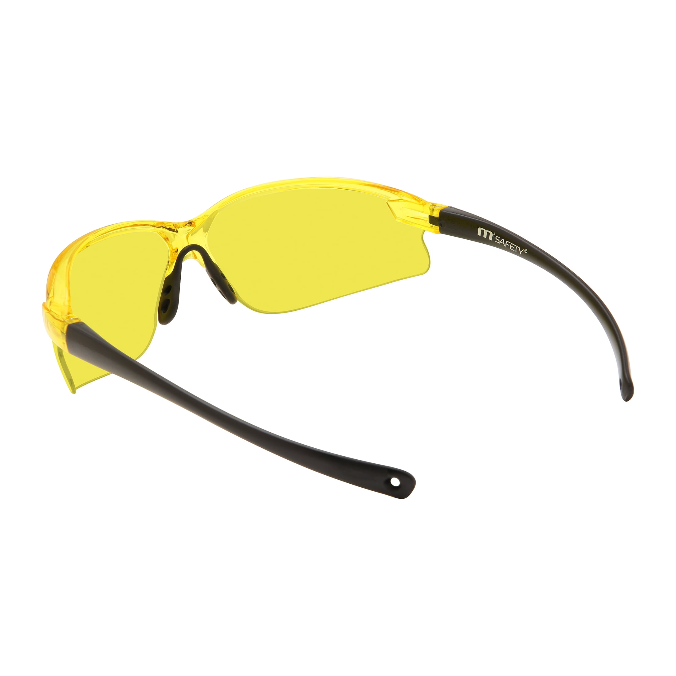M+ Safety Glasses, Unisex, MS380569ECOLPK 2-Packs Lens yellow/Crystal, 2 units