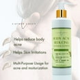 thumbnail image 4 of Body Acne Reducing Natural Lotion with Neem & Manuka for Acne Relief & Soothing Hydration, 8 oz by LatherGreen, 4 of 6