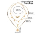 thumbnail image 2 of NICKSUN Vintage Boho Beaded Clavicle Chain Necklace Sun Pendant Stackable Necklace Long Multi-layered Bead Tassel Necklace Summer Beach Jewelry for Women, 2 of 9