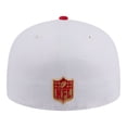 thumbnail image 4 of Men's New Era White/Red Kansas City Chiefs Scripted 59FIFTY Fitted Hat, 4 of 7